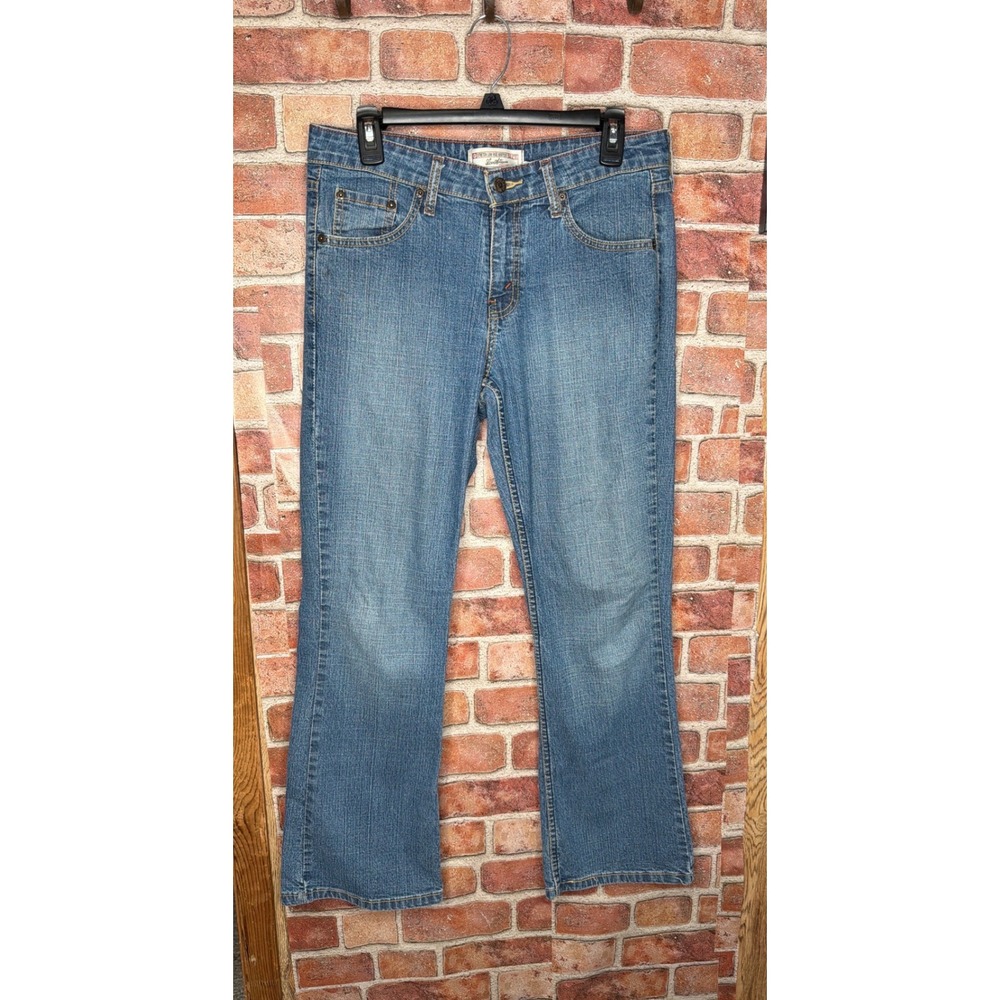 Vintage Levi Strauss Signature Women 8S Blue Stretch Low Rise Bootcut‎ Jeans